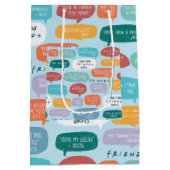 FRIENDS™ Citaatpatroon Medium Cadeauzakje (Achterkant)