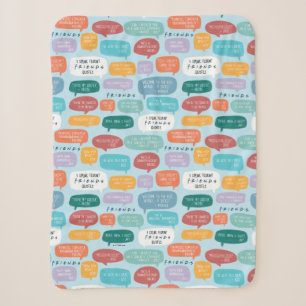 FRIENDS™ Citaatpatroon Sherpa Deken