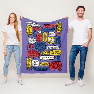 FRIENDS™ Citaten Fleece Deken