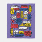 FRIENDS™ Citaten Fleece Deken (Voorkant)