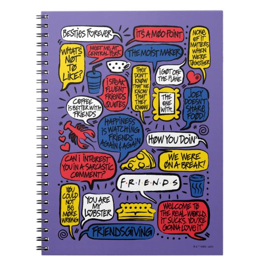 FRIENDS™ Citaten Notitieboek (Voorkant)
