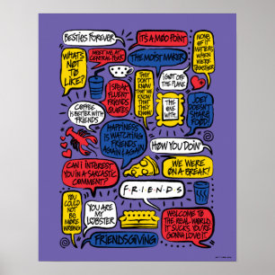 FRIENDS™ Citaten Poster