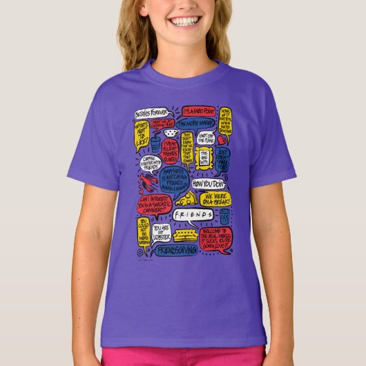 FRIENDS™ Citaten T-shirt (Voorkant)