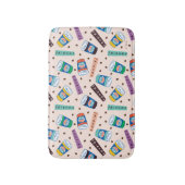 FRIENDS™ | Coffee-patroonpatroon met wieltjes Badmat (Voorkant Verticaal)
