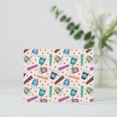 FRIENDS™ | Coffee-patroonpatroon met wieltjes Briefkaart (Staand voorkant)