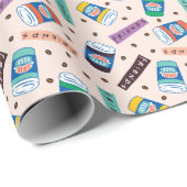 FRIENDS™ | Coffee-patroonpatroon met wieltjes Cadeaupapier (Rol Hoek)