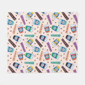 FRIENDS™ | Coffee-patroonpatroon met wieltjes Fleece Deken (Voorkant (Horizontaal))