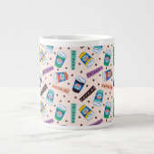 FRIENDS™ | Coffee-patroonpatroon met wieltjes Grote Koffiekop (Voorkant)