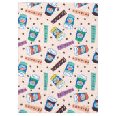 FRIENDS™ | Coffee-patroonpatroon met wieltjes Klembord (Achterkant)