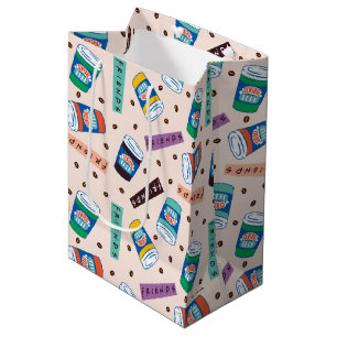 FRIENDS™ Coffee-patroonpatroon met wieltjes Medium Cadeauzakje