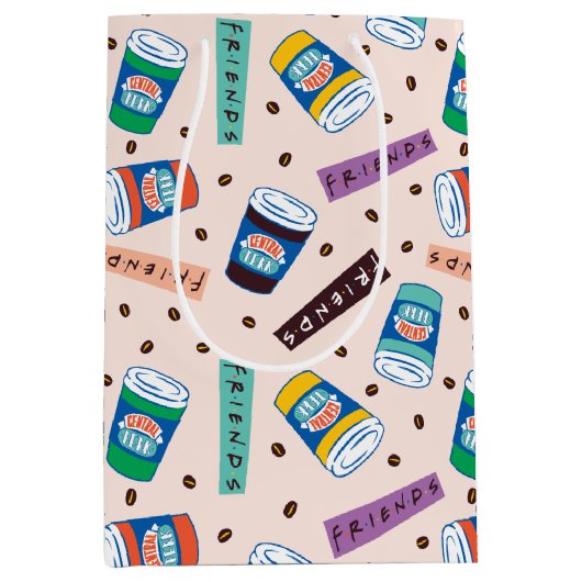 FRIENDS™ | Coffee-patroonpatroon met wieltjes Medium Cadeauzakje (Voorkant)