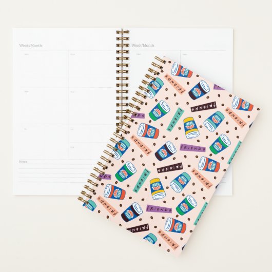 FRIENDS™ | Coffee-patroonpatroon met wieltjes Planner (Display)