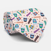 FRIENDS™ | Coffee-patroonpatroon met wieltjes Stropdas (Opgerold)