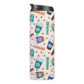 FRIENDS™ | Coffee-patroonpatroon met wieltjes Thermosbeker (Geroteerd rechts)