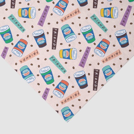 FRIENDS™ | Coffee-patroonpatroon met wieltjes Tissuepapier (Detail)