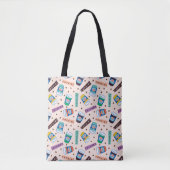 FRIENDS™ | Coffee-patroonpatroon met wieltjes Tote Bag (Voorkant)