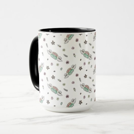 FRIENDS™ | Coffee-Waterverf voor centrale perk Mok (Voorkant links)