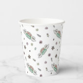 FRIENDS™ | Coffee-Waterverf voor centrale perk Papieren Bekers (Achterkant)
