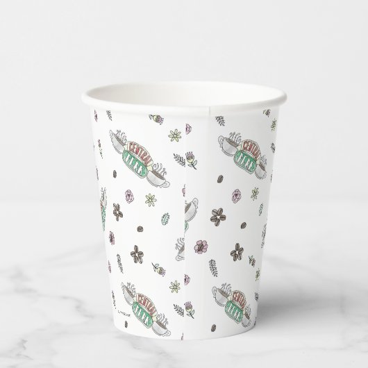 FRIENDS™ | Coffee-Waterverf voor centrale perk Papieren Bekers (Rechts)