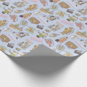 FRIENDS™ Colorful Cartoon Pattern Cadeaupapier (Hoek)