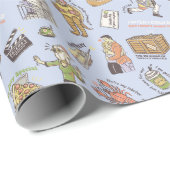 FRIENDS™ Colorful Cartoon Pattern Cadeaupapier (Rol Hoek)