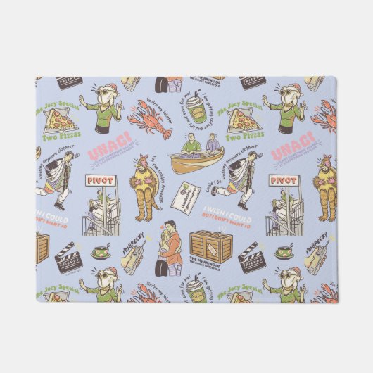 FRIENDS™ Colorful Cartoon Pattern Deurmat (Voorkant)