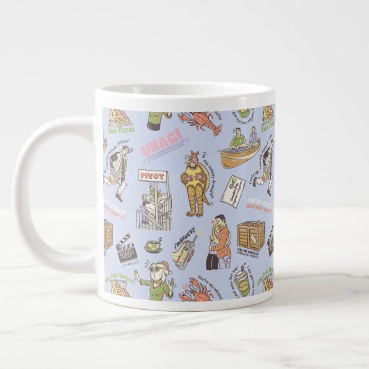 FRIENDS™ Colorful Cartoon Pattern Grote Koffiekop (Links)