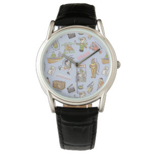 FRIENDS™ Colorful Cartoon Pattern Horloge