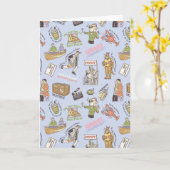 FRIENDS™ Colorful Cartoon Pattern Kaart (Gele Bloem)