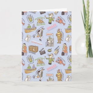FRIENDS™ Colorful Cartoon Pattern Kaart