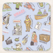 FRIENDS™ Colorful Cartoon Pattern Kartonnen Onderzetters (Voorkant)