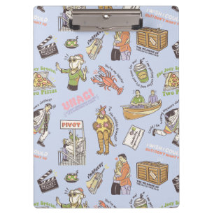 FRIENDS™ Colorful Cartoon Pattern Klembord