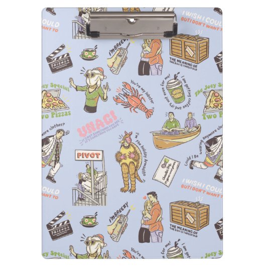 FRIENDS™ Colorful Cartoon Pattern Klembord (Voorkant)