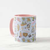 FRIENDS™ Colorful Cartoon Pattern Mok (Voorkant links)