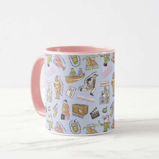 FRIENDS™ Colorful Cartoon Pattern Mok (Voorkant links)