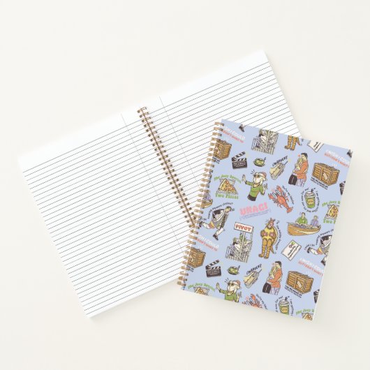 FRIENDS™ Colorful Cartoon Pattern Notitieboek (Binnen)
