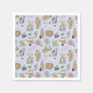 FRIENDS™ Colorful Cartoon Pattern Servet
