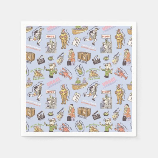 FRIENDS™ Colorful Cartoon Pattern Servet (Voorkant)