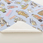 FRIENDS™ Colorful Cartoon Pattern Sherpa Deken (3/4)