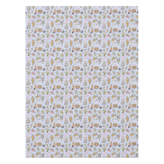 FRIENDS™ Colorful Cartoon Pattern Tafelkleed (Voorkant)