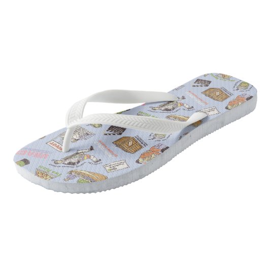 FRIENDS™ Colorful Cartoon Pattern Teenslippers (Schuin)