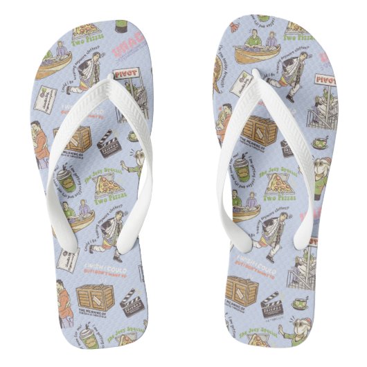 FRIENDS™ Colorful Cartoon Pattern Teenslippers (Voetbed)