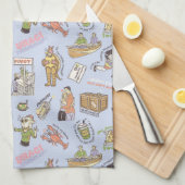 FRIENDS™ Colorful Cartoon Pattern Theedoek (Quarter Fold)