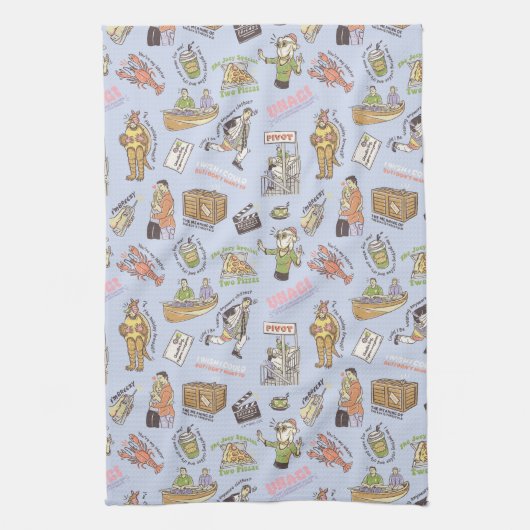 FRIENDS™ Colorful Cartoon Pattern Theedoek (Verticaal)
