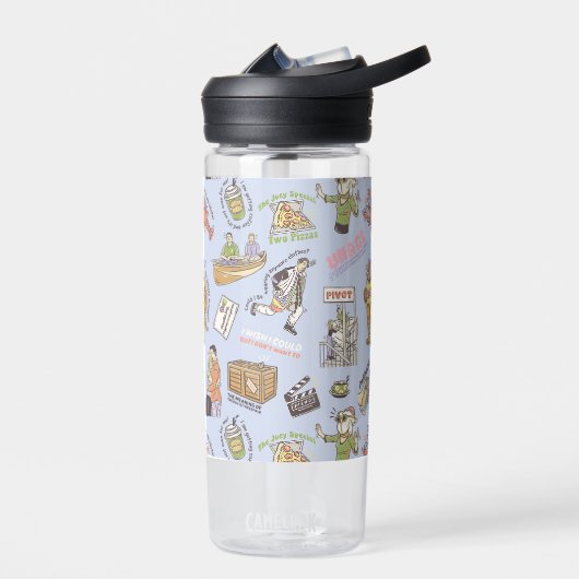 FRIENDS™ Colorful Cartoon Pattern Waterfles (Links)