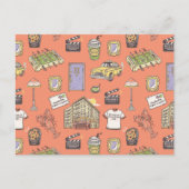 FRIENDS™ Colorful Icons Pattern Briefkaart (Voorkant)