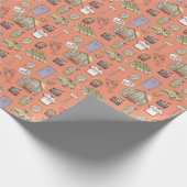 FRIENDS™ Colorful Icons Pattern Cadeaupapier (Hoek)