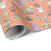 FRIENDS™ Colorful Icons Pattern Cadeaupapier (Rol Hoek)