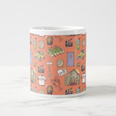 FRIENDS™ Colorful Icons Pattern Grote Koffiekop (Voorkant)