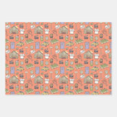 FRIENDS™ Colorful Icons Pattern Inpakpapier Vel (Voorkant 3)